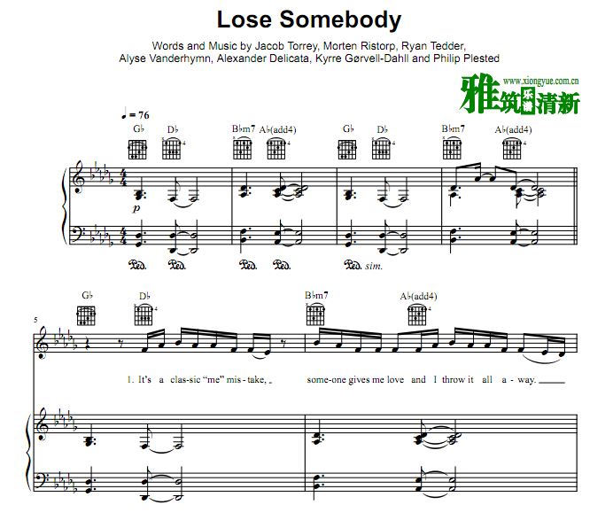Kygo & OneRepublic - Lose Somebodyٰ 