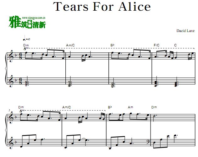  David Lanz - Tears For Alice