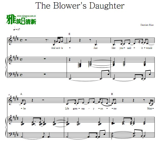 ͵ The Blower's Daughterٰ  