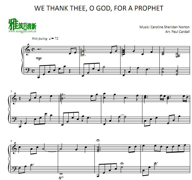 Paul Cardall - We Thank Thee, O God, For a Prophet