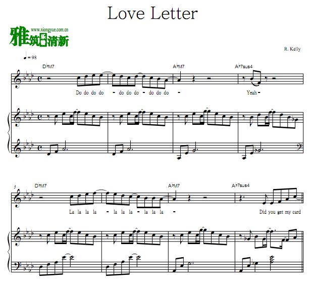 R. Kelly-Love Letterٰ  
