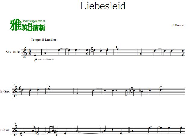 F.Kreisler - Liebesleid ˽B˹