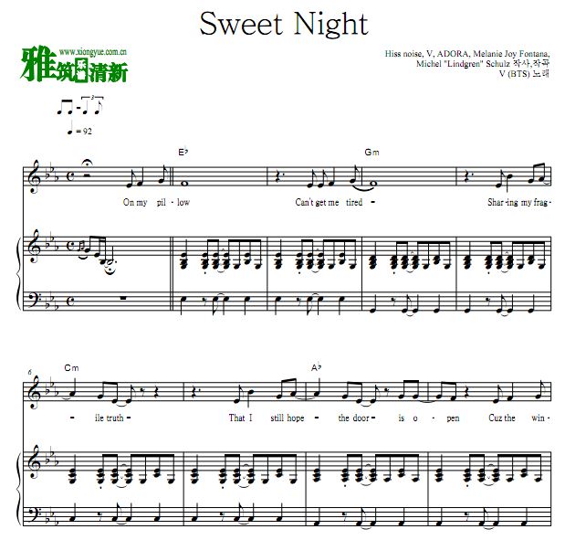 V - ̩ԺCLASS OST Part12 Sweet Nightٰ 