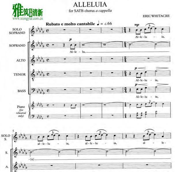 Eric Whitacre - Alleluia