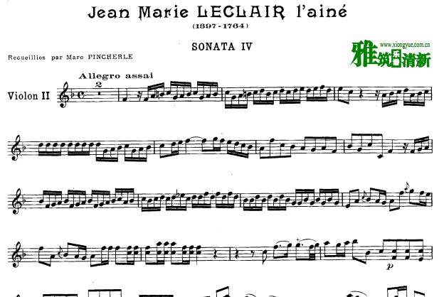 LeclairտС op.3 No.4 