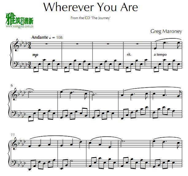 Greg Maroney - Wherever You Are