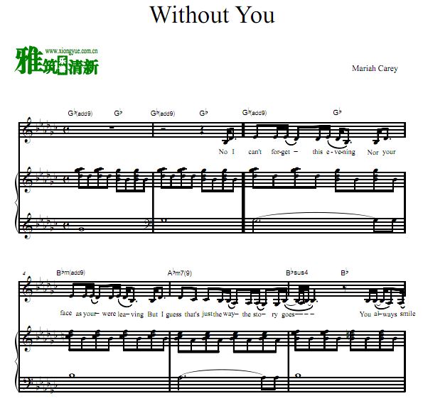 Mariah Carey - Without Youٰ  