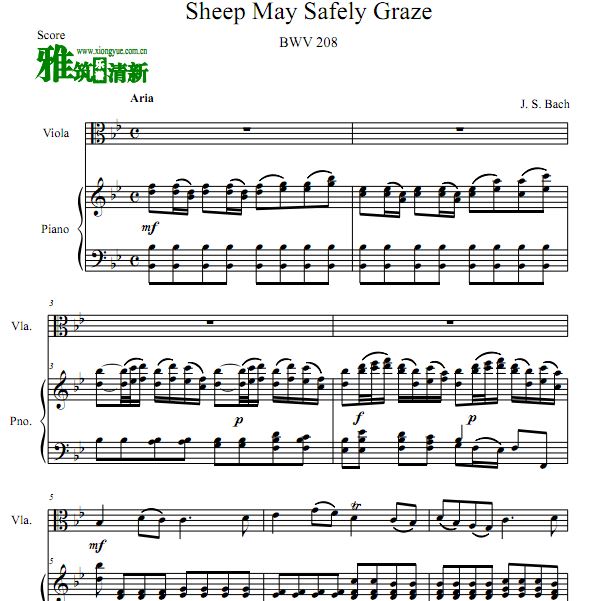ͺ Sheep May Safely Graze BWV 208 ڰسԲٸٺ