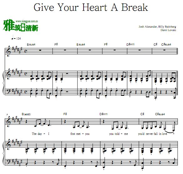 Demi Lovato - Give Your Heart A Breakٰ 