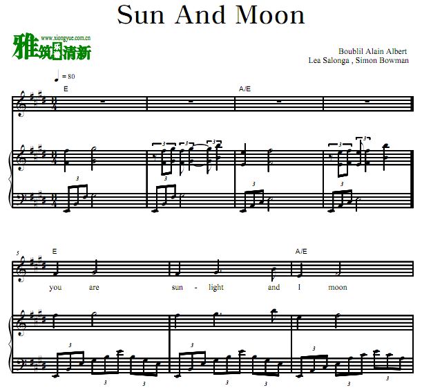 Lea Salonga - С Sun and moonָ ٰ