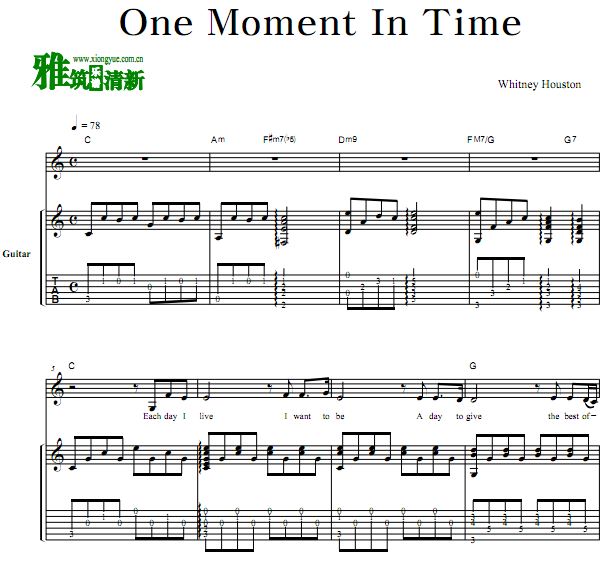 ·˹ - One Moment In Time 