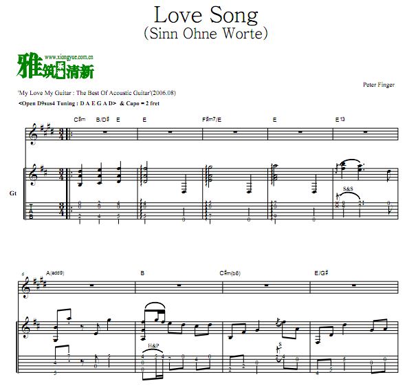 Peter Finger - Love Songָ