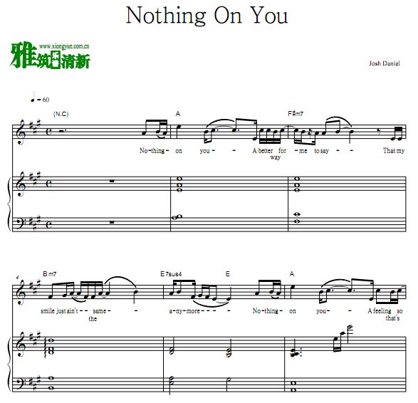 Josh Daniel - Nothing On Youٰ 