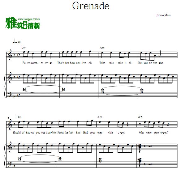 Bruno Mars - Grenadeٰ  