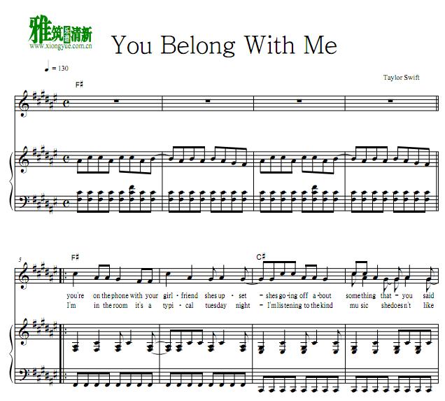 Taylor Swift - You Belong With Me 
