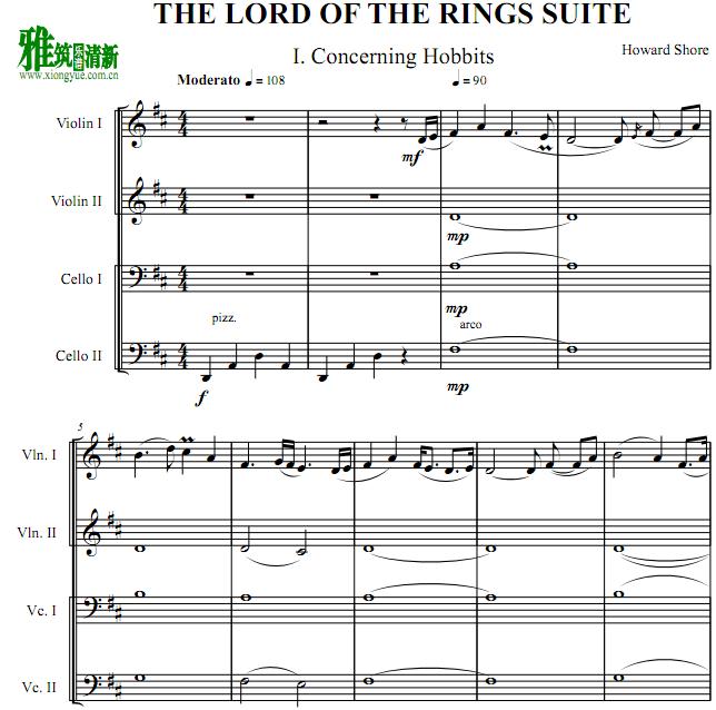 THE LORD OF THE RINGS SUITE˫С˫