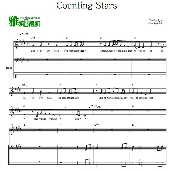 One Republic - Counting Stars BASS