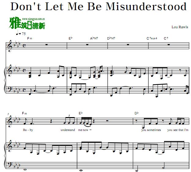 Lou Rawls - Don't Let Me Be Misunderstoodٰ  