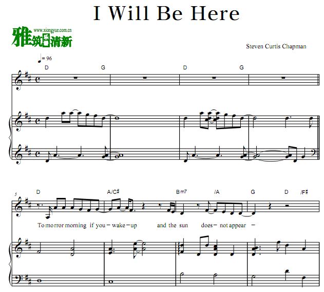 Steven Curtis Chapman - I Will Be Hereٰ  