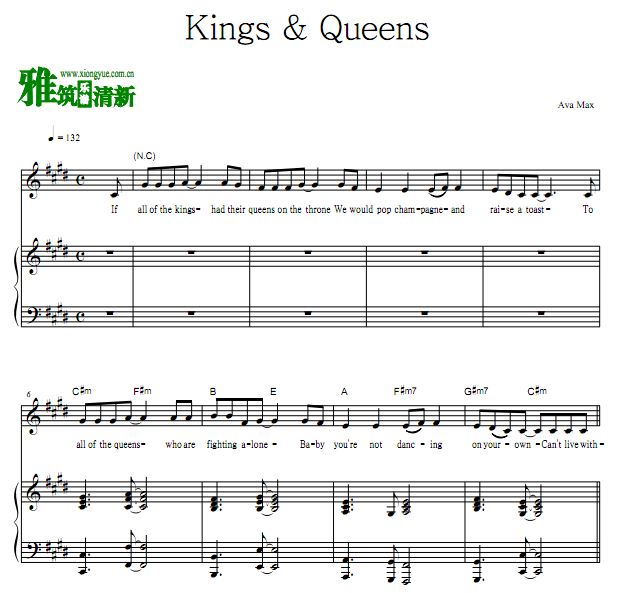 Ava Max - Kings & Queensٰ  