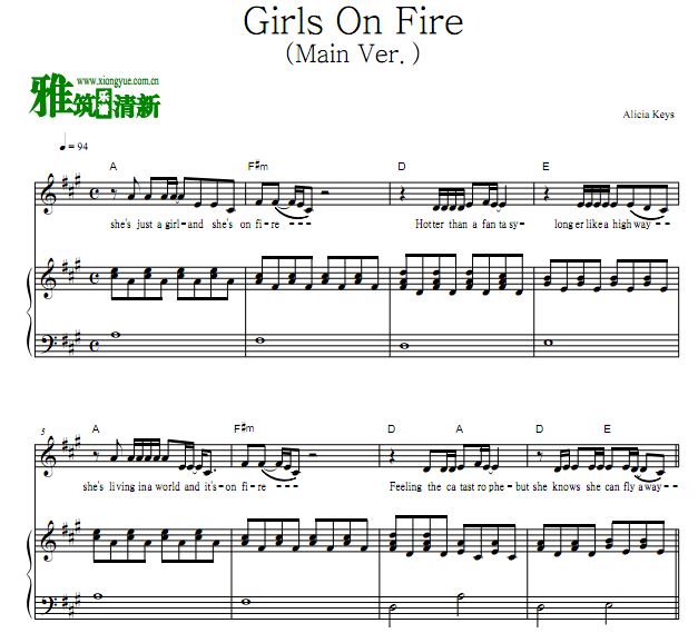 Alicia Keys - Girls On Fire  
