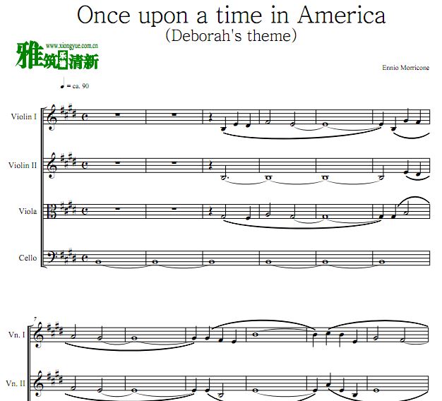 Once upon a time in America (Deborah's theme)
