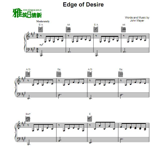 John Mayer - Edge of Desire 