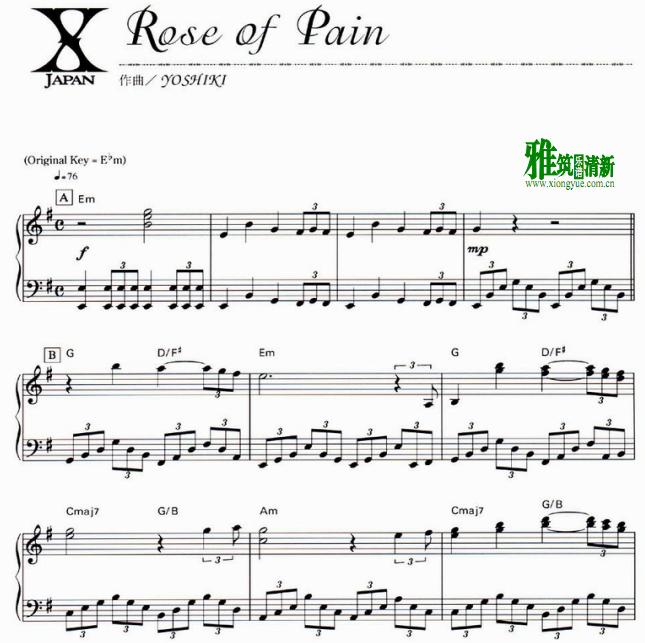 X-Japan yoshiki - Rose of Pain
