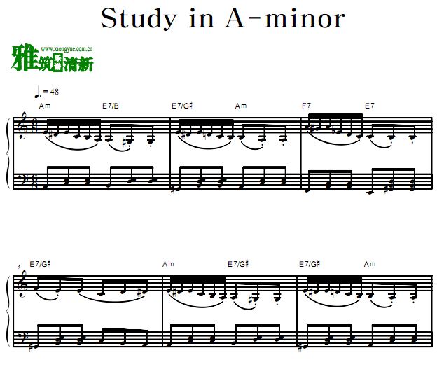 С Study in A-minor 