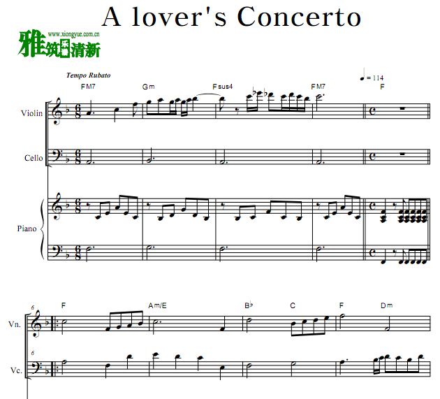 Э A Lover's Concerto Сٴٸٺ