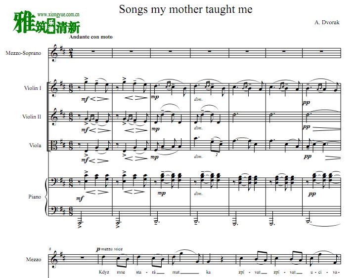 Songs my mother taught me  ˫С