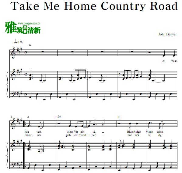 John Denver - Take Me Home Country Roadٰ 