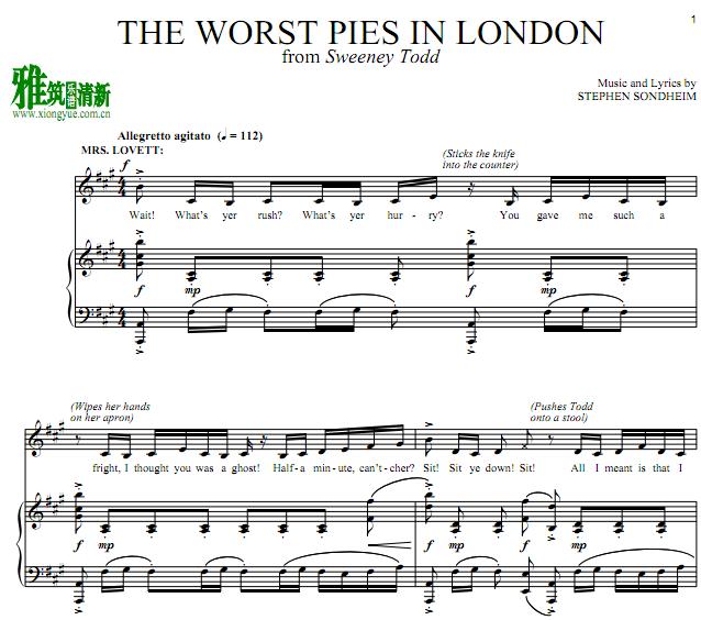 Sweeney Todd ʦյWorst Pies in London  ٰ