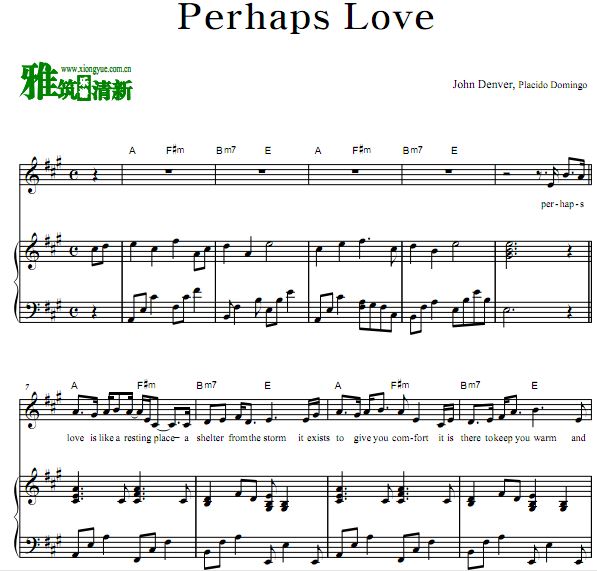  - Perhaps Love ٰ