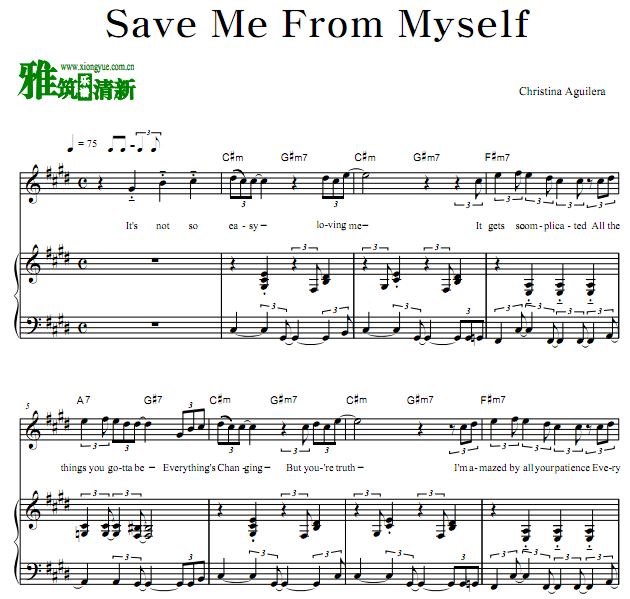 Christina Aguilera - Save Me From Myself   