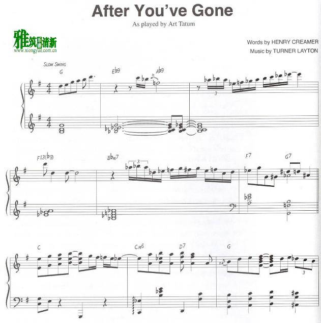 Art Tatum - After Youve Goneʿ