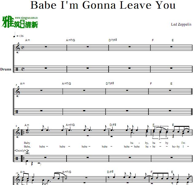  Led Zeppelin - Babe I'm Gonna Leave You  