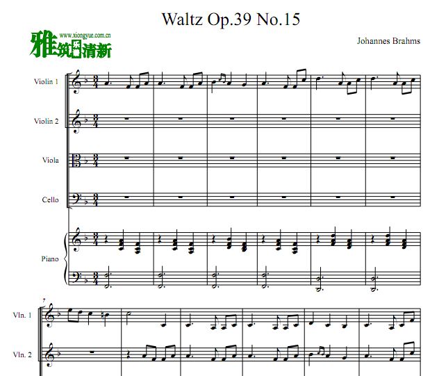 ķ˹ AԲ(Waltz op.39 no.15)