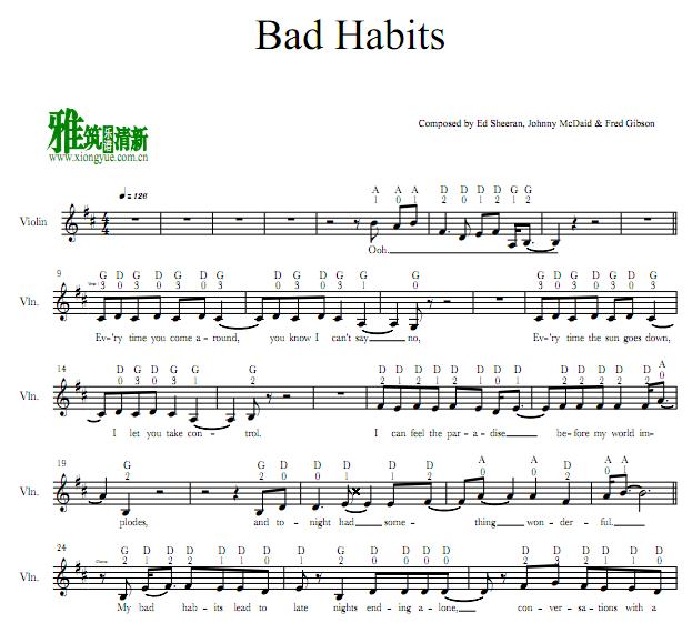 Ed Sheeran - Bad HabitsС