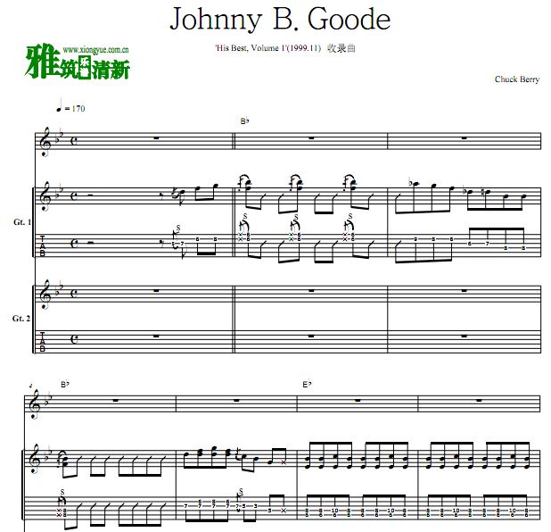 Chuck Berry - Johnny B. Goode  