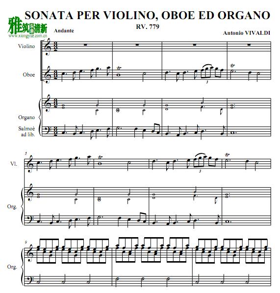 Vivaldi Sonata In C Major RV 779 С˫ɹܹܷ