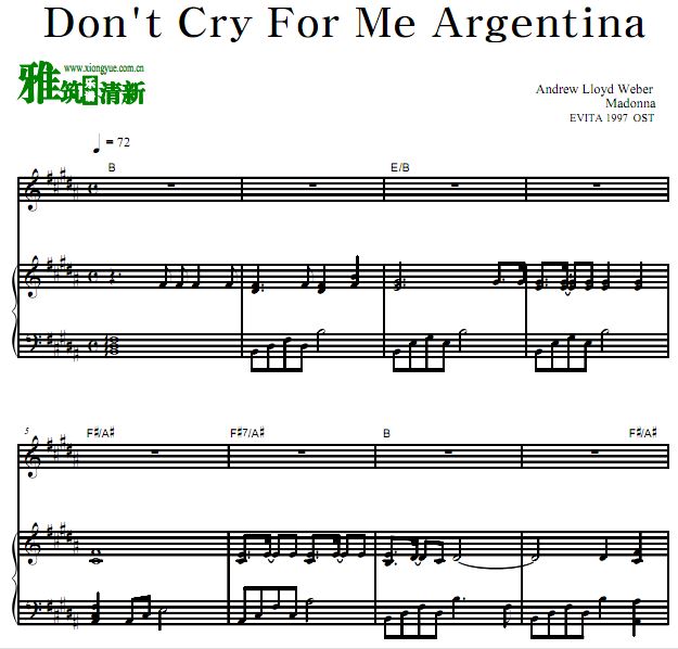 Madonna - Don't Cry For Me Argentina ͢Ϊҿٰ 
