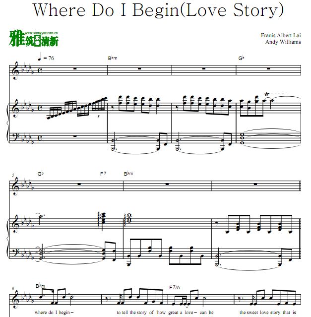 Andy Williams - Where Do I Begin (Love Story)ٰ  