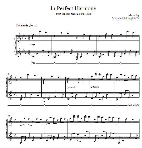 Michele McLaughlin - In Perfect Harmony钢琴谱