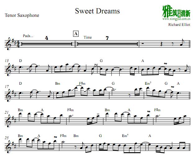 Richard Elliot · Sweet Dreams ˹Tenor
