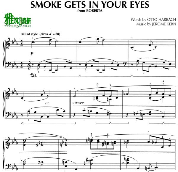 lee evans - smoke gets in your eyes