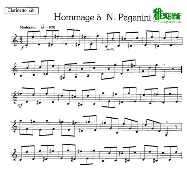 hommage a N.paganini ¾ᵥɹ