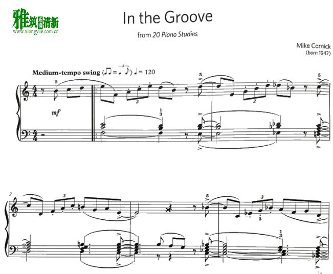 迈克·科尼克Mike Cornick - In the Groove钢琴谱