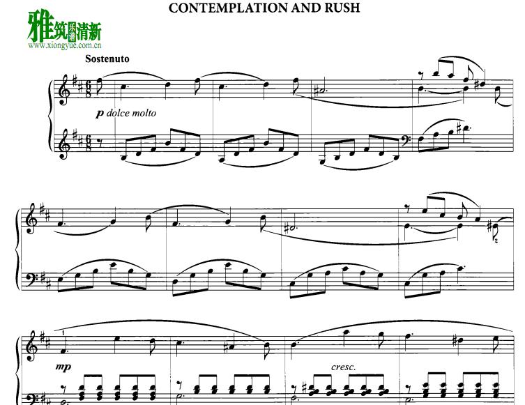 Vladimir Korovitsyn - Contemplation and Rush钢琴谱