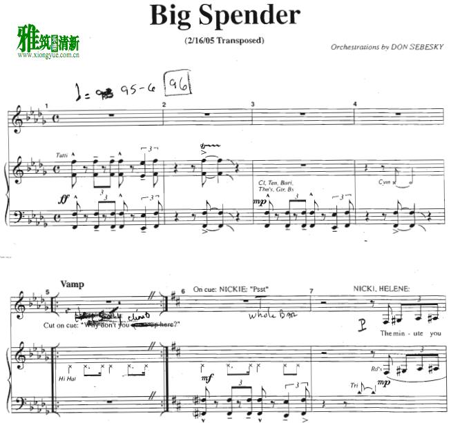 sweet charity - big spenderٰ1